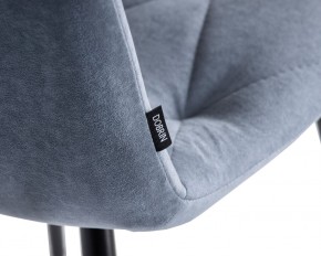 Стул обеденный DOBRIN CHILLY ROMBO, Серо-голубой Simple 26, основание черное в Нижневартовске - niznevartovsk.ok-mebel.com | фото 7