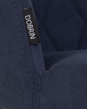 Стул обеденный DOBRIN ROBY, ЭМАЛЬ ЧЕРНЫЙ МУАР велюр Catania Dark Blue в Нижневартовске - niznevartovsk.ok-mebel.com | фото 9