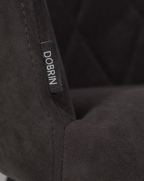 Стул обеденный DOBRIN ROBY, ЭМАЛЬ ЧЕРНЫЙ МУАР велюр Catania Espresso в Нижневартовске - niznevartovsk.ok-mebel.com | фото 9