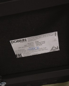 Стул обеденный DOBRIN ROBY, ЭМАЛЬ ЧЕРНЫЙ МУАР велюр Catania Forest в Нижневартовске - niznevartovsk.ok-mebel.com | фото 12