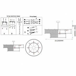 Светильник на штанге Imperiumloft RH Marais Round Chandelier 40,2668 в Нижневартовске - niznevartovsk.ok-mebel.com | фото 11