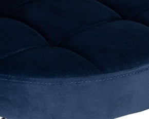Табурет барный DOBRIN BRUNO BLACK, синий велюр (MJ9-117) в Нижневартовске - niznevartovsk.ok-mebel.com | фото 4