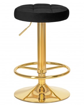 Табурет барный DOBRIN BRUNO GOLD, черный велюр (MJ9-101) в Нижневартовске - niznevartovsk.ok-mebel.com | фото 3