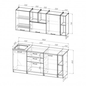 ТОМИЛЛА Кухонный гарнитур Макси 4 (1800 мм ) в Нижневартовске - niznevartovsk.ok-mebel.com | фото 2