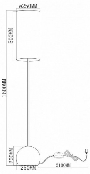 Торшер Moderli Flint V11590-1F в Нижневартовске - niznevartovsk.ok-mebel.com | фото 2