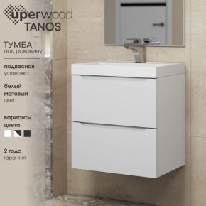 Тумба под раковину Uperwood Tanos 100 см, подвесная, белая матовая в Нижневартовске - niznevartovsk.ok-mebel.com | фото 4