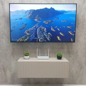 Тумба подвесная под ТВ LINES MTV3-MA 900 Бежевый (Леда-М 10.1.5) в Нижневартовске - niznevartovsk.ok-mebel.com | фото 3