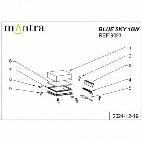 Встраиваемый светильник Mantra Blue Sky 9093 в Нижневартовске - niznevartovsk.ok-mebel.com | фото 4