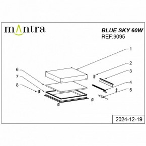 Встраиваемый светильник Mantra Blue Sky 9095 в Нижневартовске - niznevartovsk.ok-mebel.com | фото 5