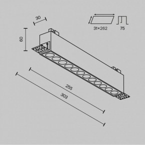 Встраиваемый светильник Maytoni Points DL065-20W3-6K-TRS-B в Нижневартовске - niznevartovsk.ok-mebel.com | фото 6