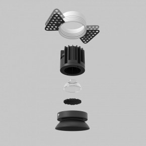 Встраиваемый светильник Maytoni Round DL058-7W2.7K-TRS-B в Нижневартовске - niznevartovsk.ok-mebel.com | фото 5