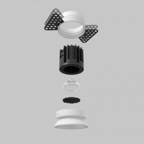 Встраиваемый светильник Maytoni Round DL058-7W2.7K-TRS-W в Нижневартовске - niznevartovsk.ok-mebel.com | фото 5