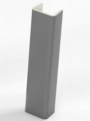 Торцевая заглушка  для цоколя h100 мм (Алюминий, Белый, Черный, Сонома) в Нижневартовске - niznevartovsk.ok-mebel.com | фото
