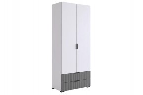 ЗЕФИР Шкаф двухдверный 108.01 (серый) в Нижневартовске - niznevartovsk.ok-mebel.com | фото