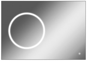 Зеркало Eclipse 100 black с подсветкой Sansa (SE1032Z) в Нижневартовске - niznevartovsk.ok-mebel.com | фото