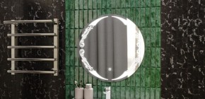 Зеркало Канберра 700х700 с подсветкой Домино (GL7032Z) в Нижневартовске - niznevartovsk.ok-mebel.com | фото 7