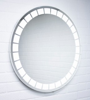 Зеркало Маскат 700х700 с подсветкой Домино (GL7057Z) в Нижневартовске - niznevartovsk.ok-mebel.com | фото 3